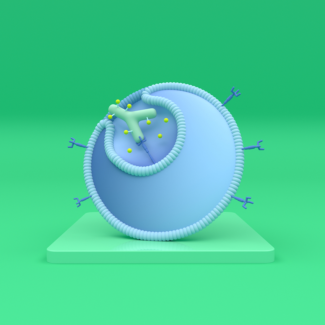 Cancer Treatment pharmaceutical commissioned illustration